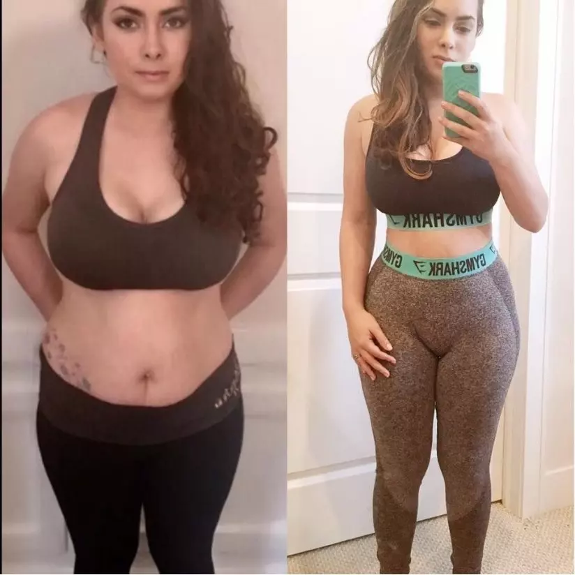 Betty B. before and after